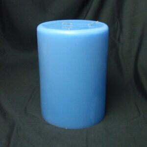 Partylite 3 Wick Pillar Candle 6" x 5" Unused Light Blue Unknown Scent 0142